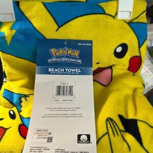 Pokémon Beach Towel with Pikachu